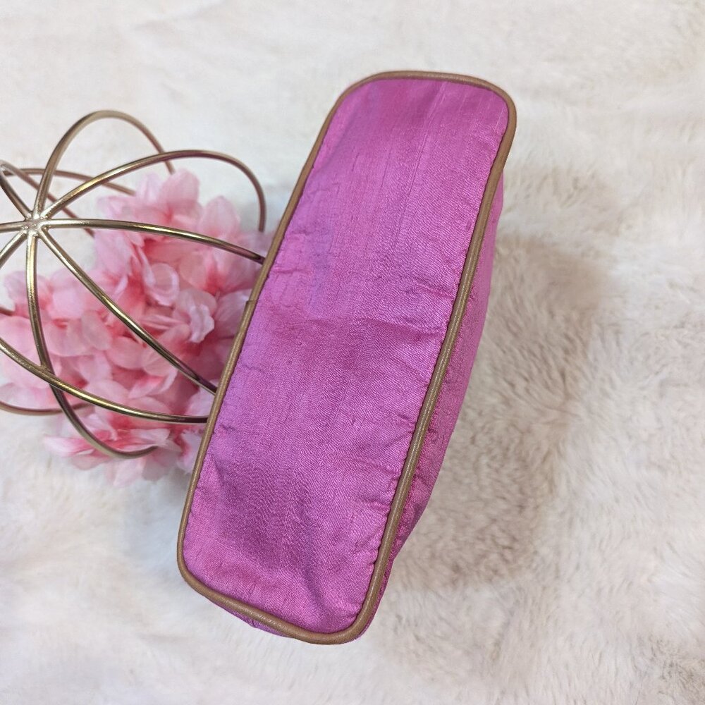 Hermes Hot Pink 100% Silk Bolide Pouch/ Bag - Picture 6 of 16